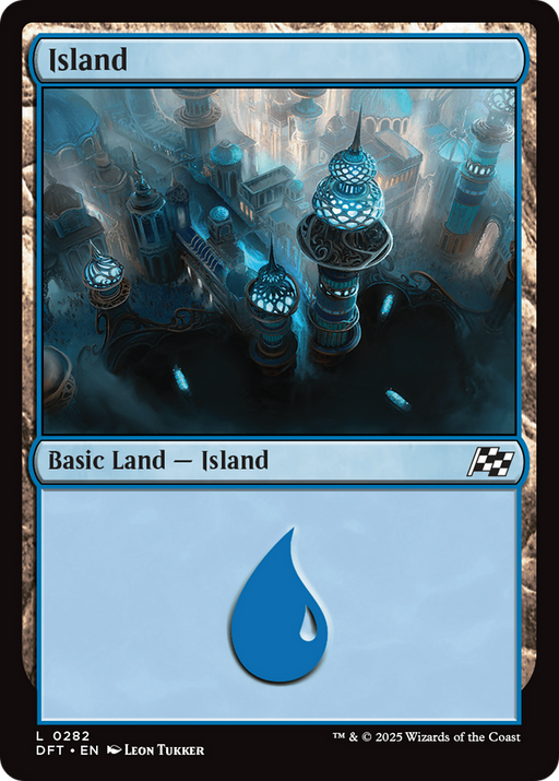 Island (0282) (DFT-282) [Aetherdrift] MTG Single Wizards of the Coast