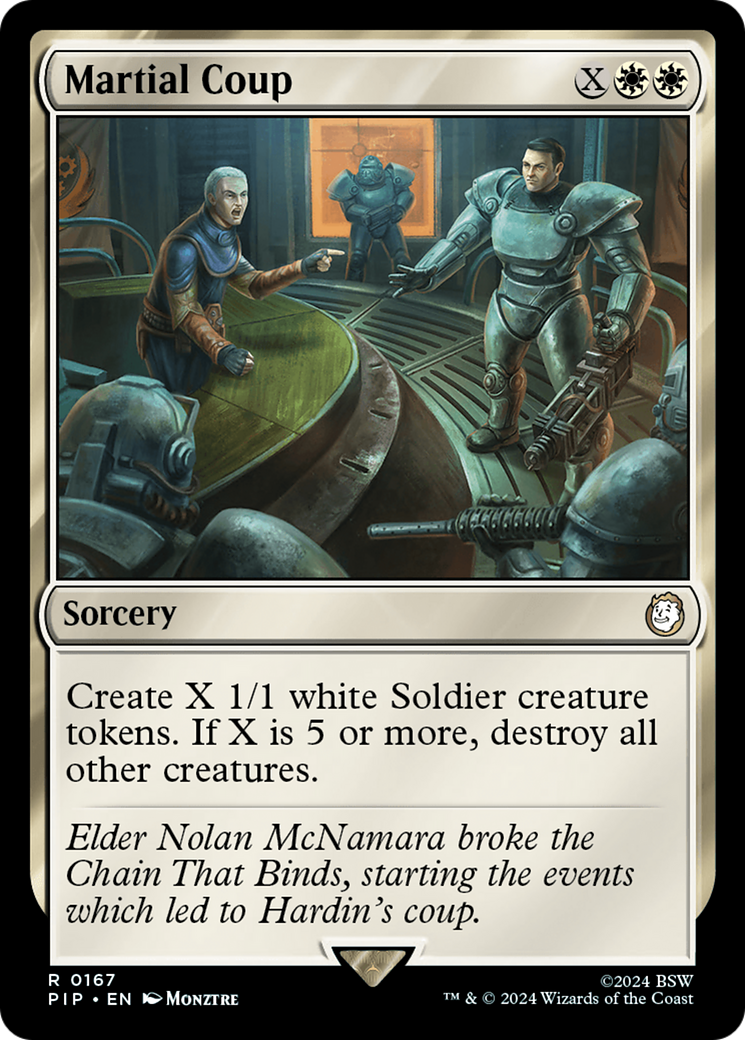Martial Coup (PIP-167) [Fallout] Foil MTG Single Wizards of the Coast