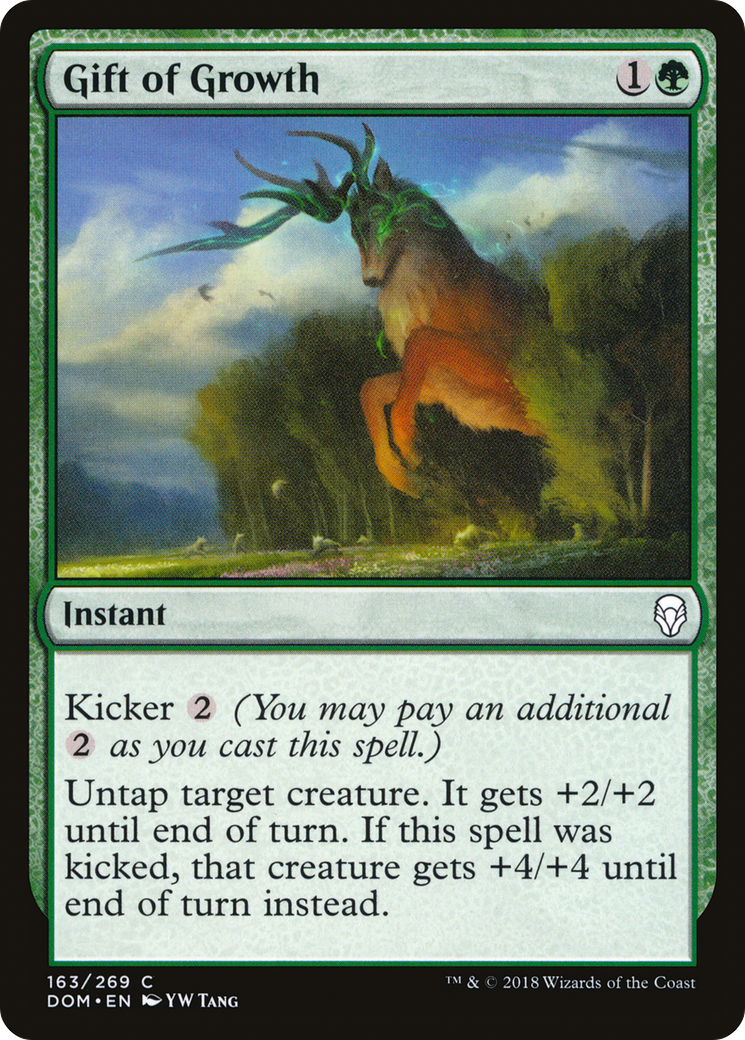 Gift of Growth (DOM-163) [Dominaria] MTG Single Wizards of the Coast