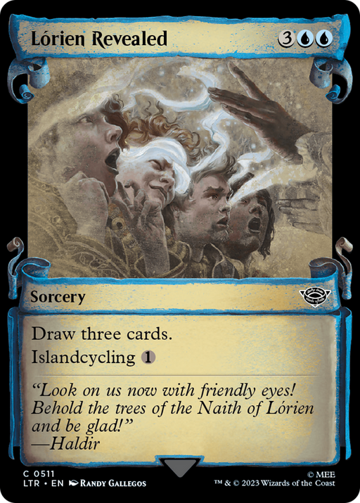 Lorien Revealed (Showcase Scrolls) (LTR-511) [The Lord of the Rings: Tales of Middle-earth] (Showcase) MTG Single Wizards of the Coast