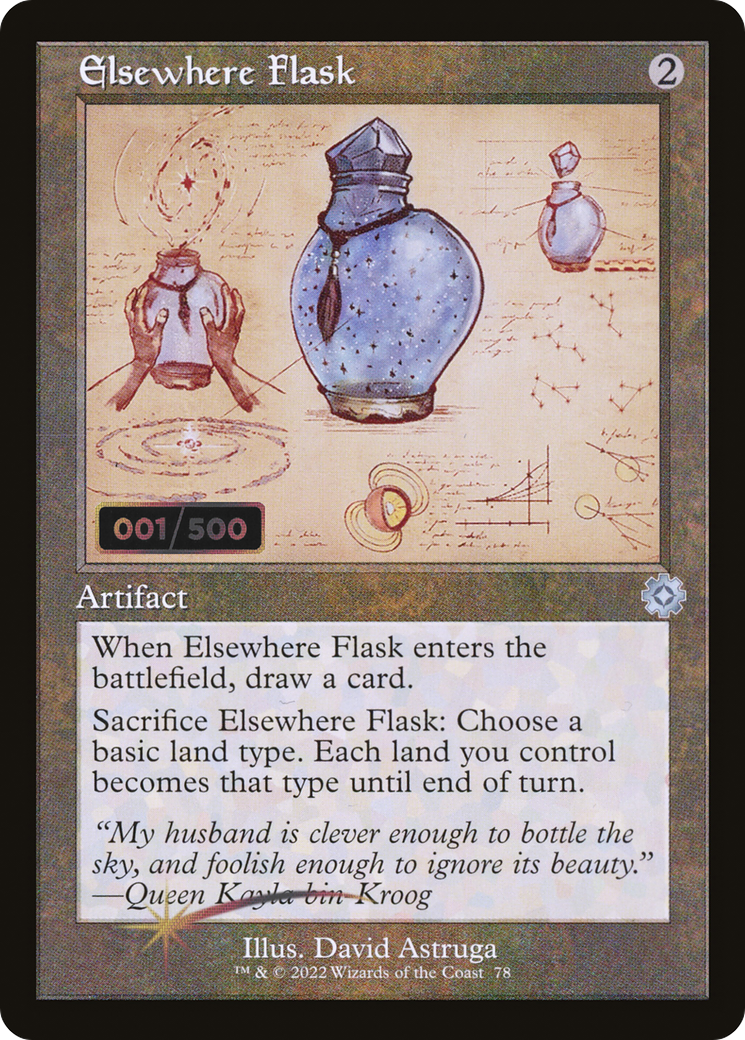Elsewhere Flask (Schematic) (Serial Numbered) (BRR-078) [The Brothers' War Retro Artifacts] Foil MTG Single Wizards of the Coast