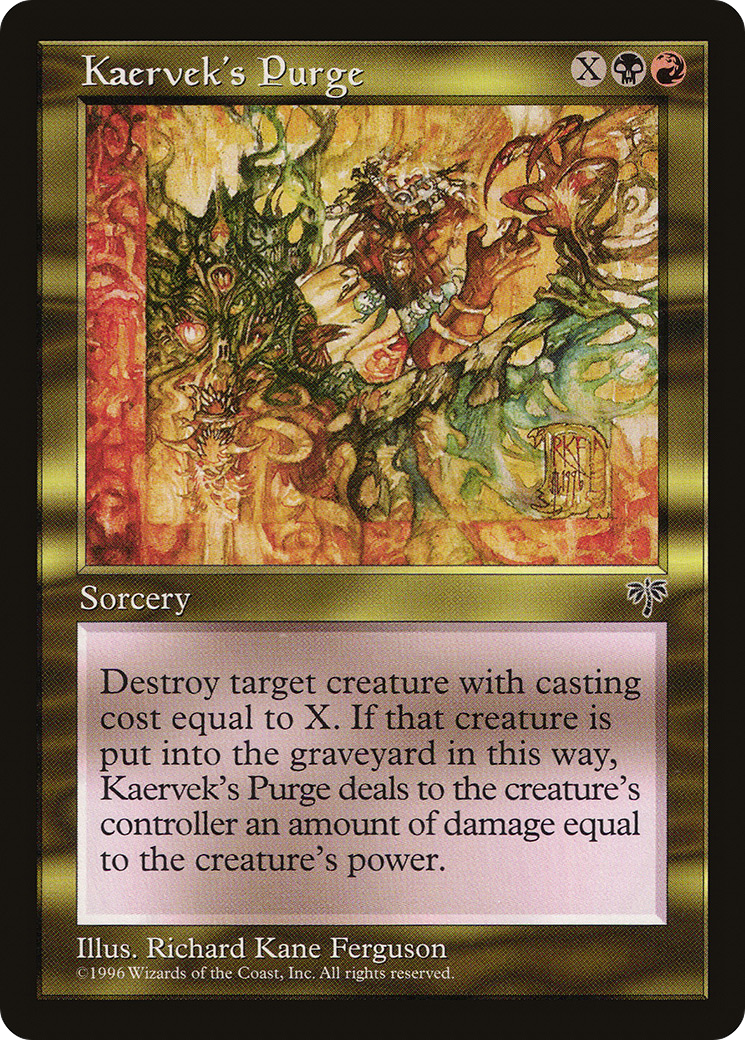 Kaervek's Purge (MIR-) [Mirage] MTG Single Wizards of the Coast