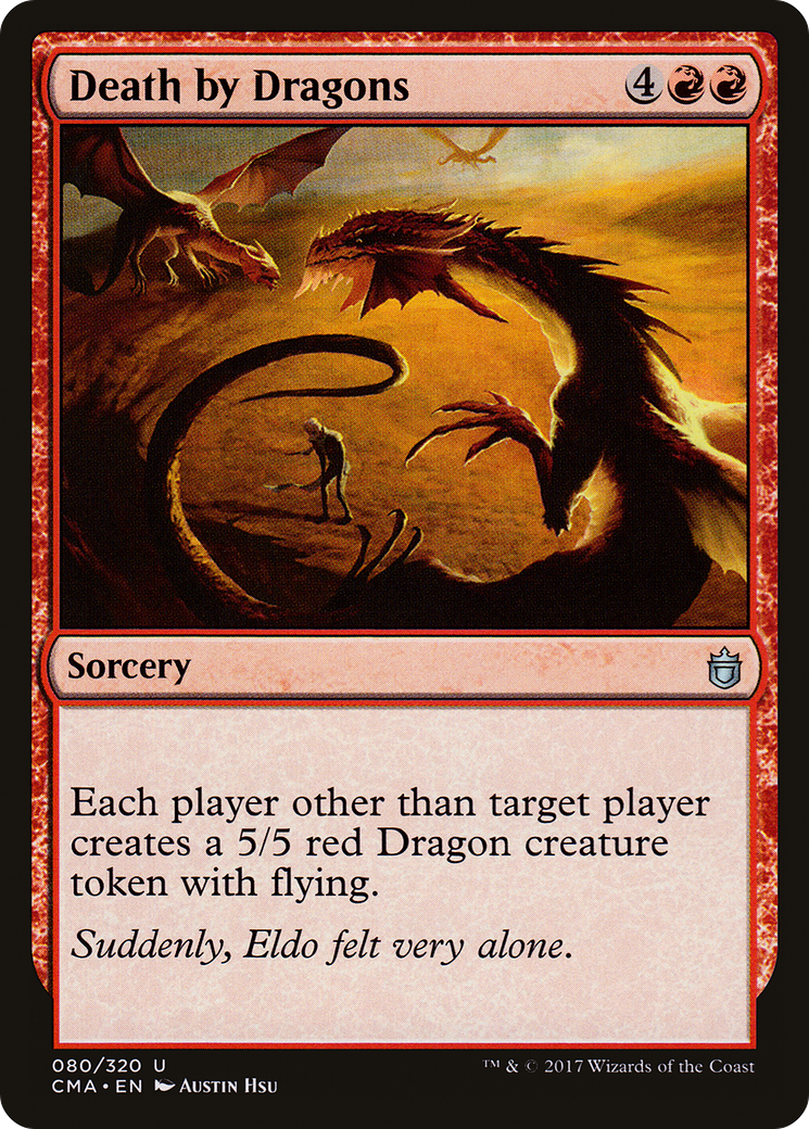 Death by Dragons (CMA-080) [Commander Anthology] MTG Single Wizards of the Coast