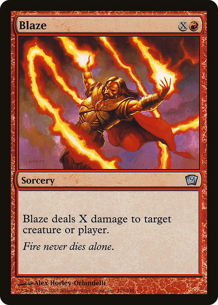Blaze (9ED-175) [9th Edition] MTG Single Wizards of the Coast