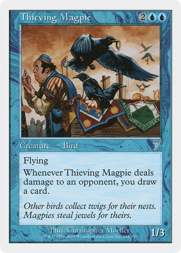 Thieving Magpie (7ED-104) [7th Edition] Foil MTG Single Wizards of the Coast