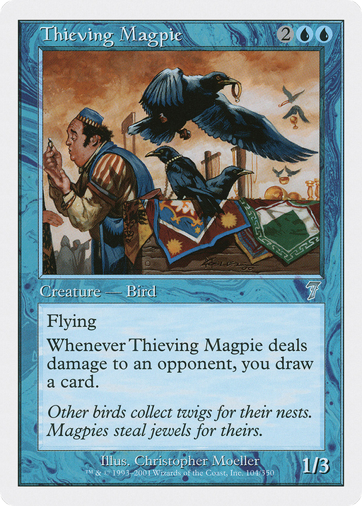 Thieving Magpie (7ED-104) [7th Edition] Foil MTG Single Wizards of the Coast