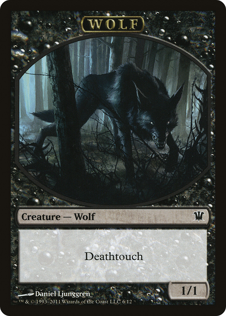 Wolf Token (6) (ISD-006) [Tokens] Innistrad Tokens MTG Single Wizards of the Coast