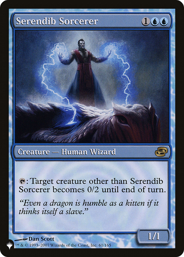 Serendib Sorcerer (LIST-PLC-61) [Mystery Booster] The List (colorshifted) MTG Single Wizards of the Coast