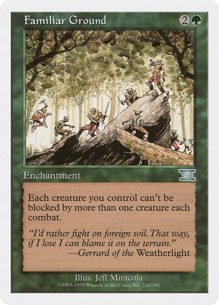 Familiar Ground (6ED-228) [Classic Sixth Edition] MTG Single Wizards of the Coast