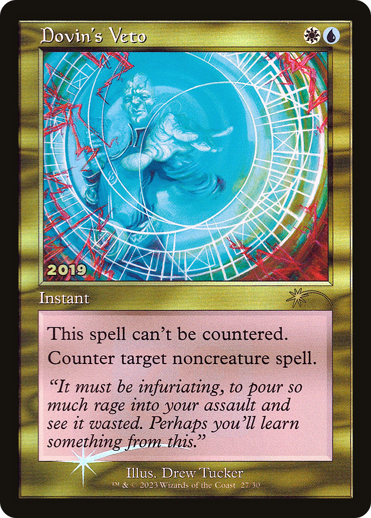 Dovin's Veto (30A-P-027) [Misc] 30th Anniversary Play Promos Foil MTG Single Wizards of the Coast