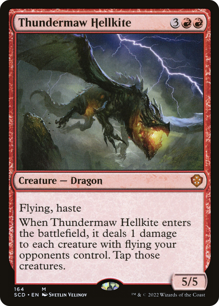 Thundermaw Hellkite (SCD-164) [Starter Commander Decks] MTG Single Wizards of the Coast