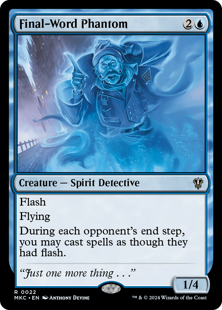 Final-Word Phantom (MKC-022) [Murders at Karlov Manor Commander] MTG Single Wizards of the Coast