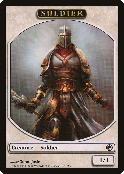 Soldier Token (SOM-002) [Tokens] Scars of Mirrodin Tokens MTG Single Wizards of the Coast