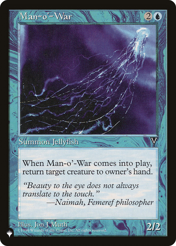 Man-o'-War (LIST-VIS-37) [Mystery Booster] The List MTG Single Wizards of the Coast