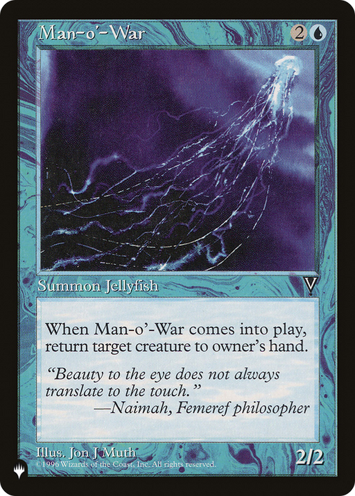 Man-o'-War (LIST-VIS-37) [Mystery Booster] The List MTG Single Wizards of the Coast
