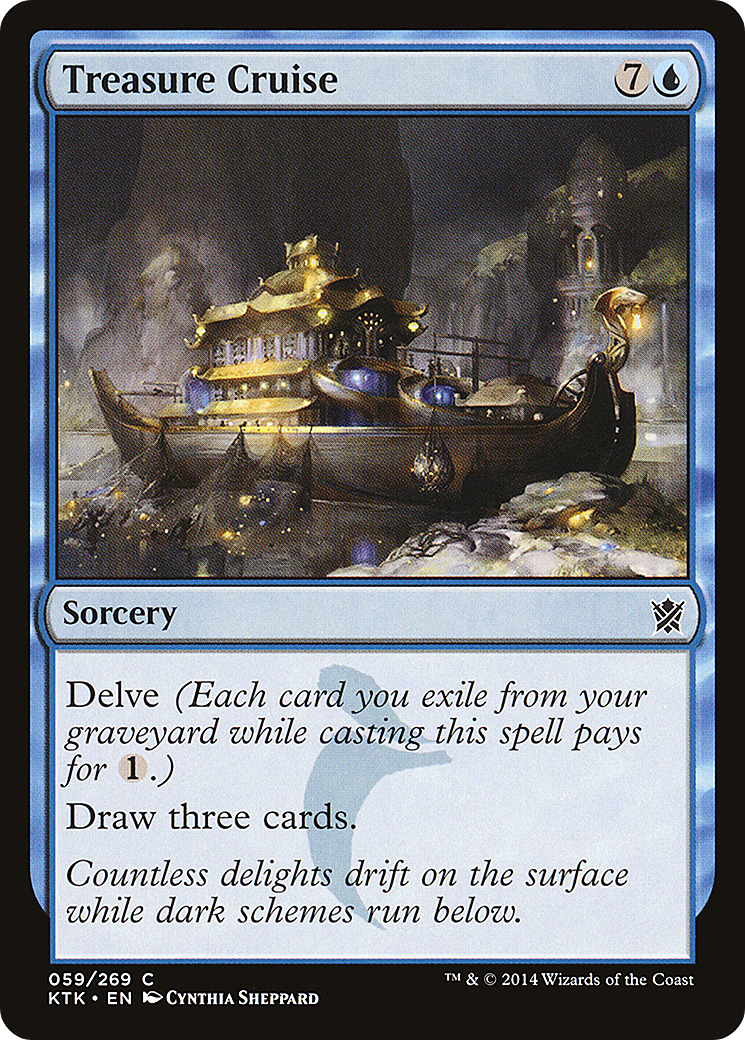Treasure Cruise (KTK-059) [Khans of Tarkir] MTG Single Wizards of the Coast
