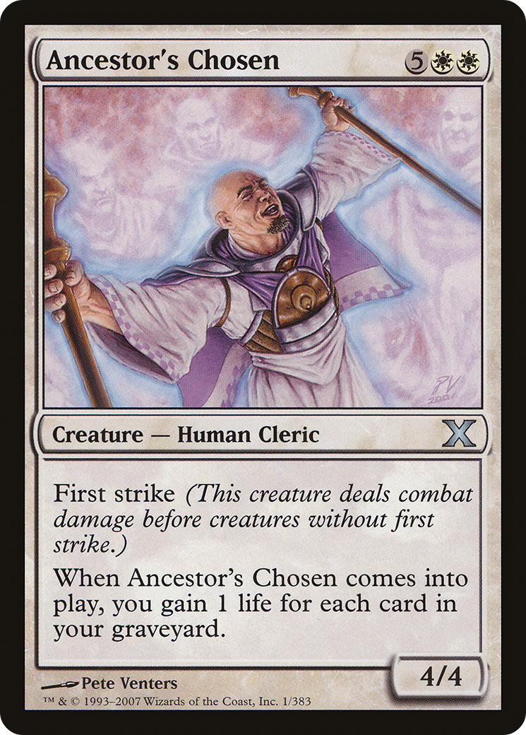 Ancestor's Chosen (10E-001) [Tenth Edition] MTG Single Wizards of the Coast