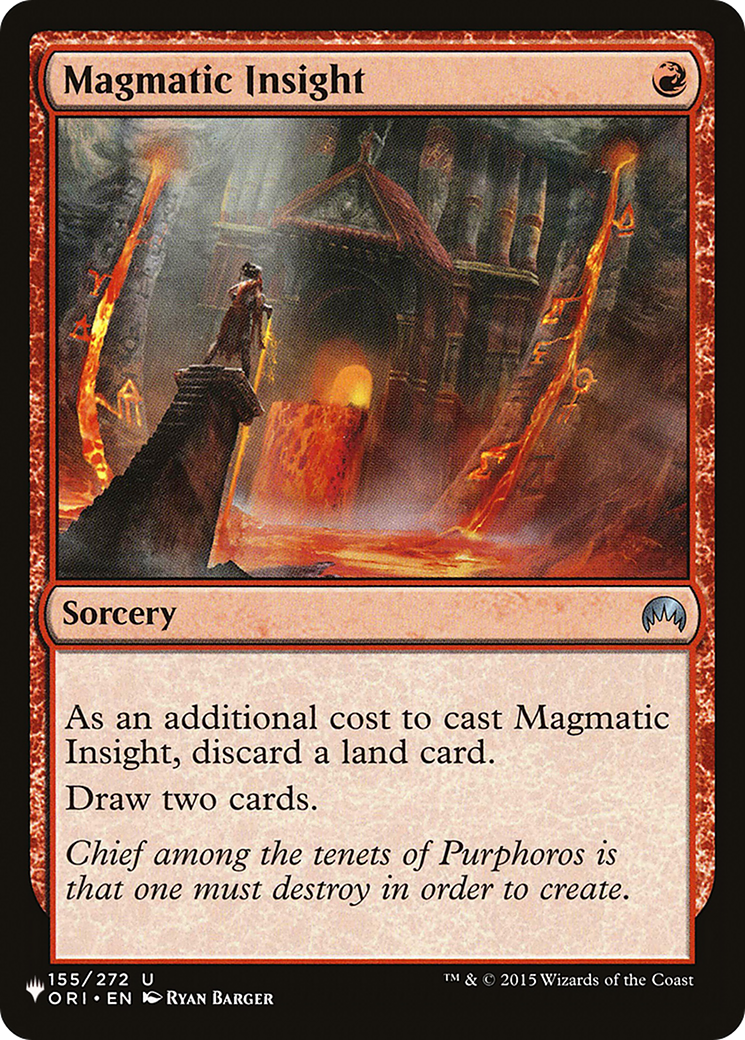 Magmatic Insight (LIST-ORI-155) [Mystery Booster] The List MTG Single Wizards of the Coast