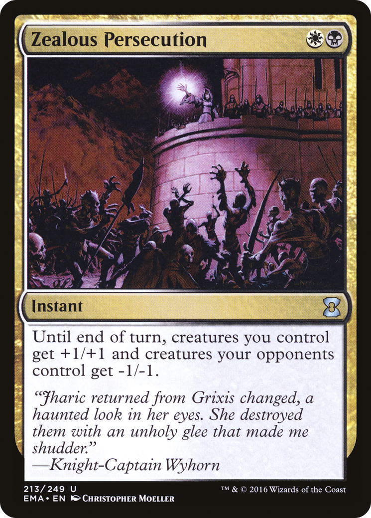 Zealous Persecution (EMA-213) [Eternal Masters] MTG Single Wizards of the Coast