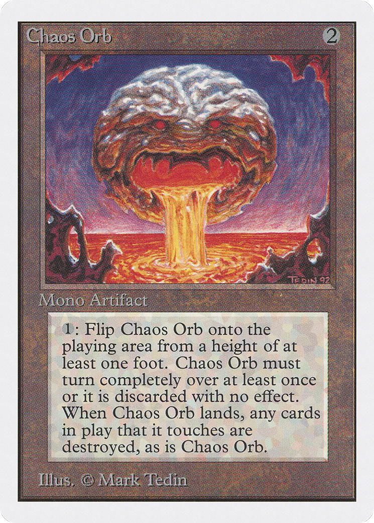 Chaos Orb (2ED-) [Oldschool] Unlimited Edition MTG Single Wizards of the Coast