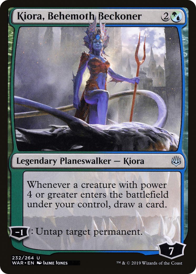 Kiora, Behemoth Beckoner (WAR-232) [War of the Spark] Foil MTG Single Wizards of the Coast