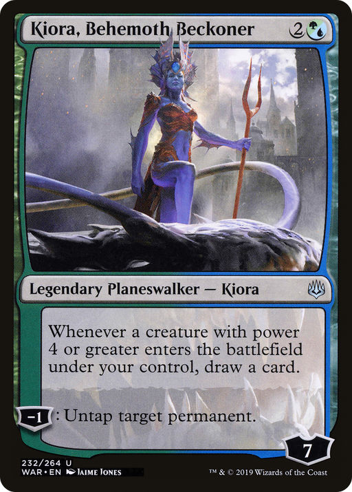 Kiora, Behemoth Beckoner (WAR-232) [War of the Spark] MTG Single Wizards of the Coast