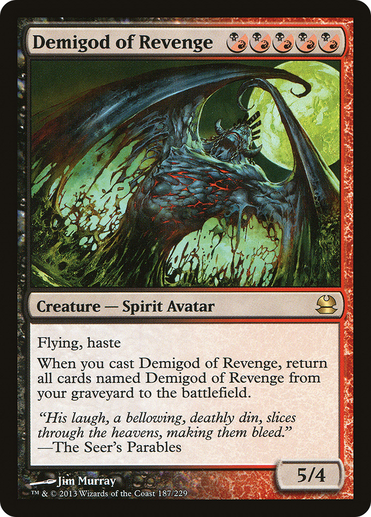 Demigod of Revenge (MMA-187) [Modern Masters] MTG Single Wizards of the Coast