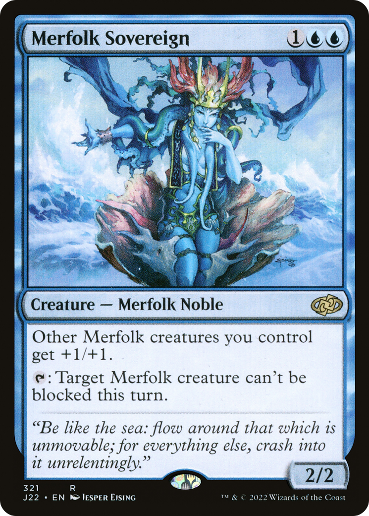 Merfolk Sovereign (J22-321) [Jumpstart 2022] MTG Single Wizards of the Coast