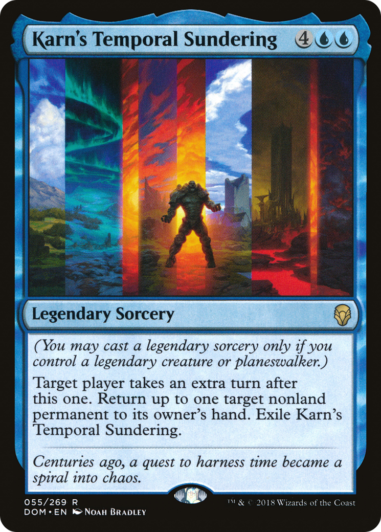 Karn's Temporal Sundering (DOM-055) [Dominaria] Foil MTG Single Wizards of the Coast
