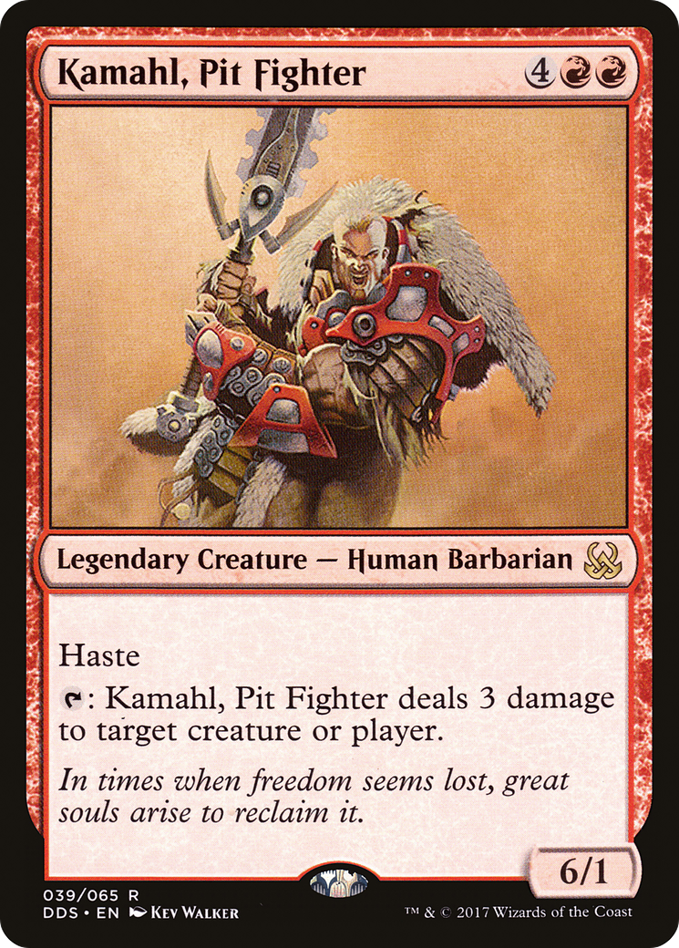 Kamahl, Pit Fighter (DDS-039) [Misc] Duel Decks: Mind vs. Might MTG Single Wizards of the Coast