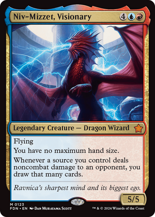 Niv-Mizzet, Visionary (FDN-123) [Foundations] MTG Single Wizards of the Coast