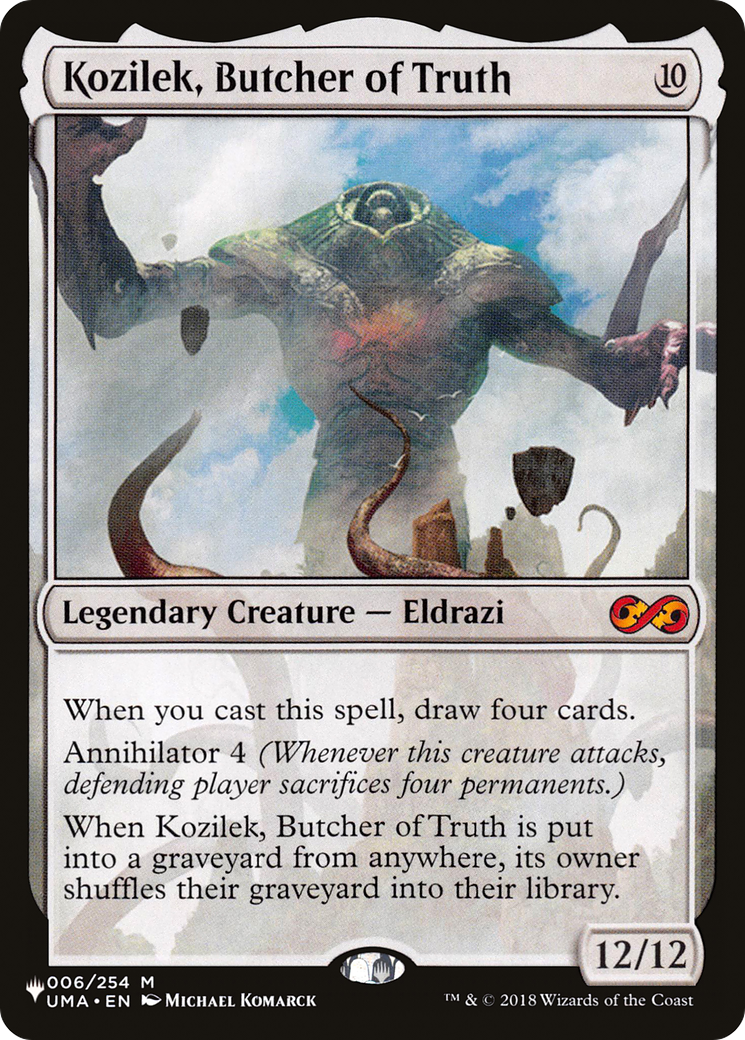 Kozilek, Butcher of Truth (LIST-UMA-6) [Mystery Booster] The List MTG Single Wizards of the Coast