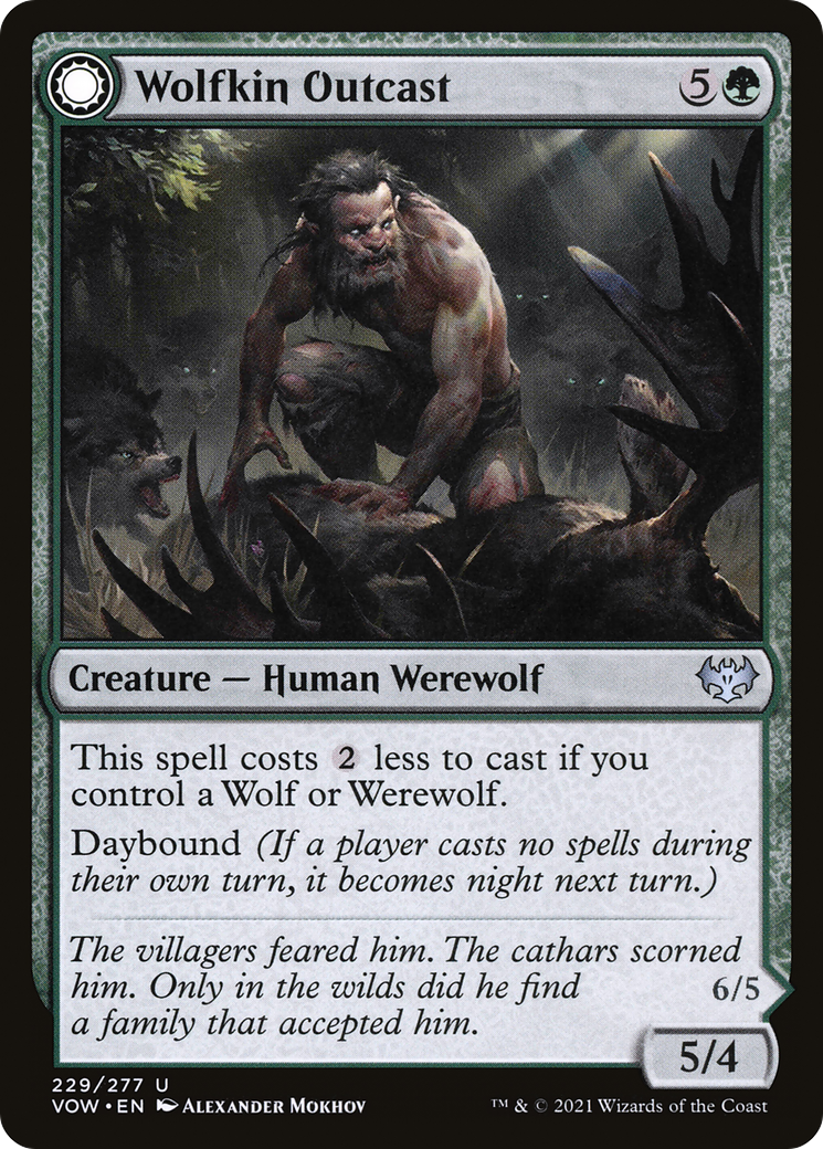 Wolfkin Outcast (VOW-229) [Innistrad: Crimson Vow] MTG Single Wizards of the Coast