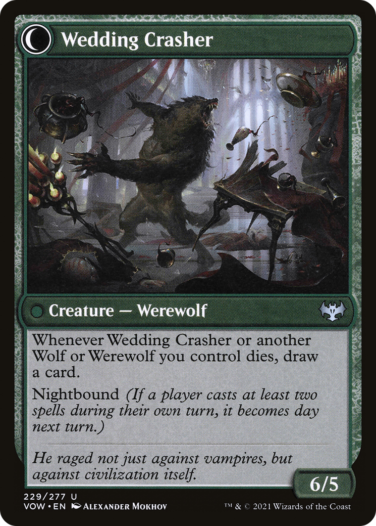 Wolfkin Outcast (VOW-229) [Innistrad: Crimson Vow] Foil MTG Single Wizards of the Coast