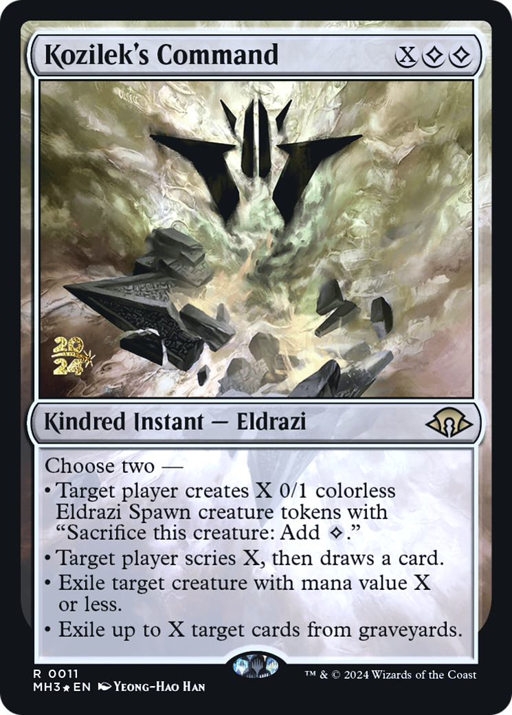 Kozilek's Command (PRE-011) [Modern Horizons 3 Promos] Foil MTG Single Wizards of the Coast