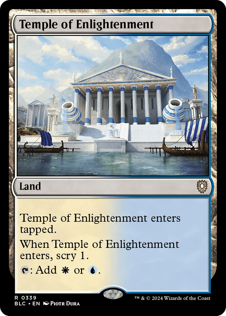 Temple of Enlightenment (BLC-339) [Bloomburrow Commander] MTG Single Wizards of the Coast