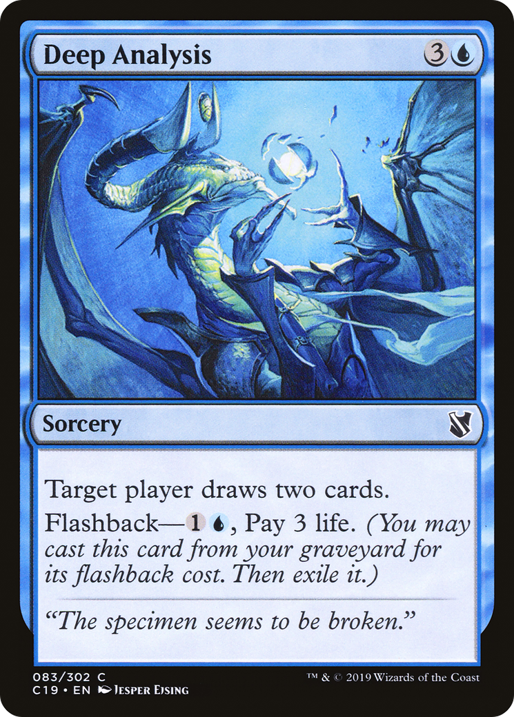 Deep Analysis (C19-083) [Commander 2019] MTG Single Wizards of the Coast