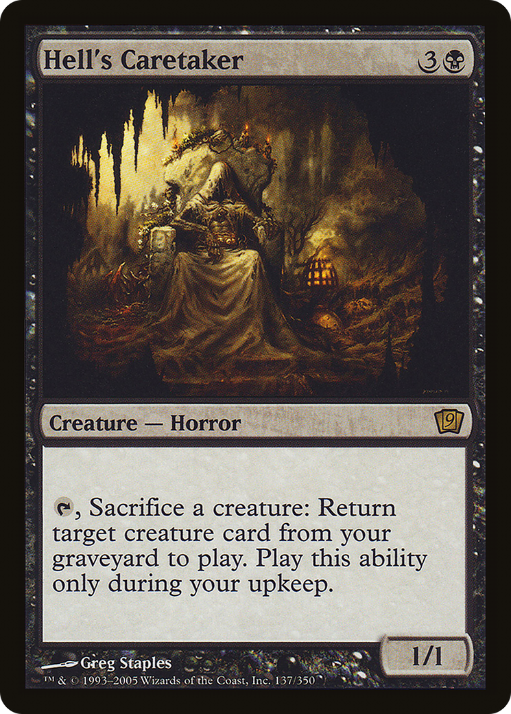Hell's Caretaker (9ED-137) [9th Edition] Foil MTG Single Wizards of the Coast