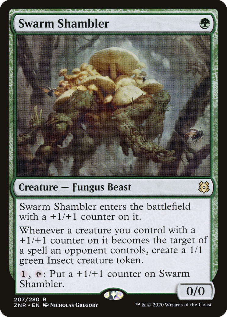 Swarm Shambler (ZNR-207) [Zendikar Rising] MTG Single Wizards of the Coast