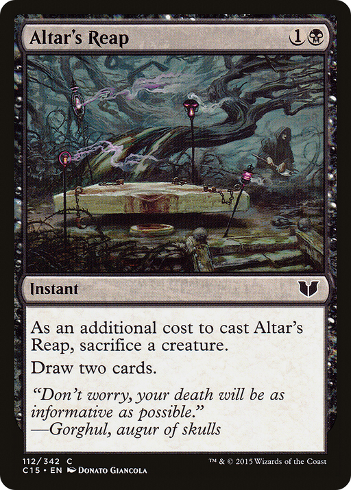 Altar's Reap (C15-112) [Commander 2015] MTG Single Wizards of the Coast
