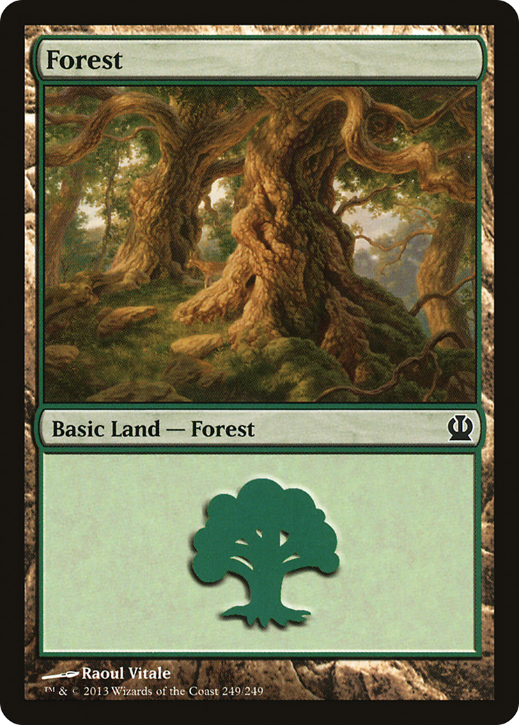Forest (THS-249) [Theros] Foil MTG Single Wizards of the Coast