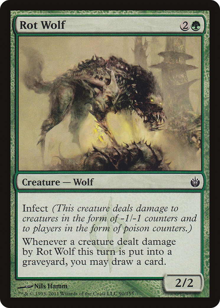 Rot Wolf (MBS-090) [Mirrodin Besieged] MTG Single Wizards of the Coast