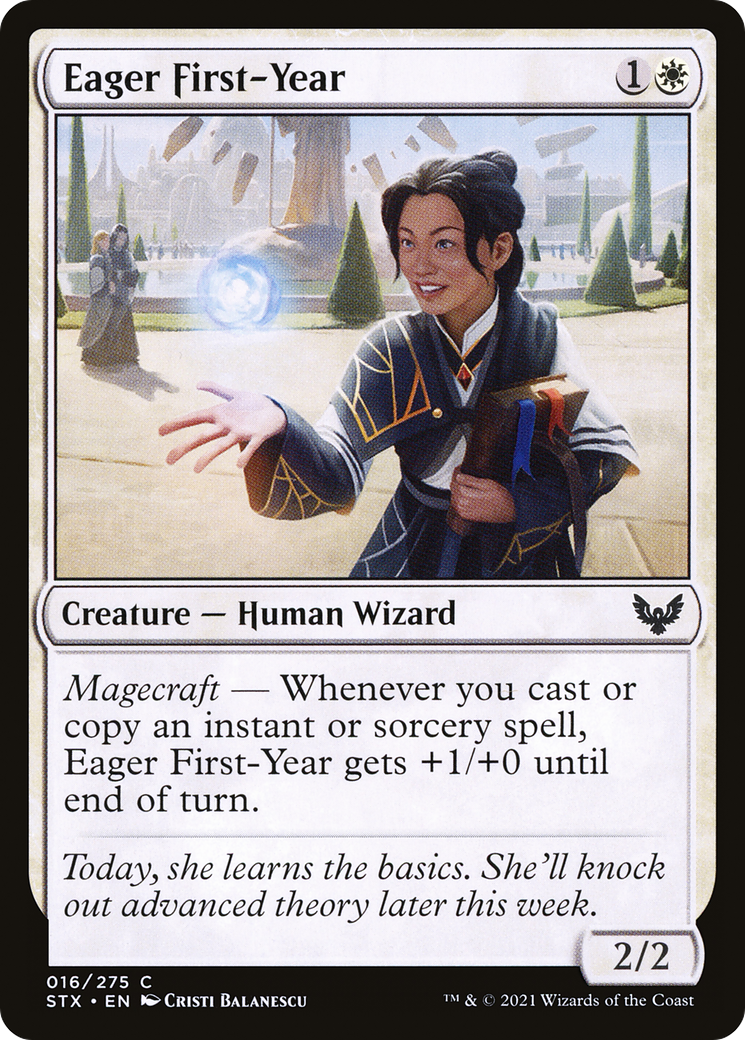 Eager First-Year (STX-016) [Strixhaven: School of Mages] Foil MTG Single Wizards of the Coast
