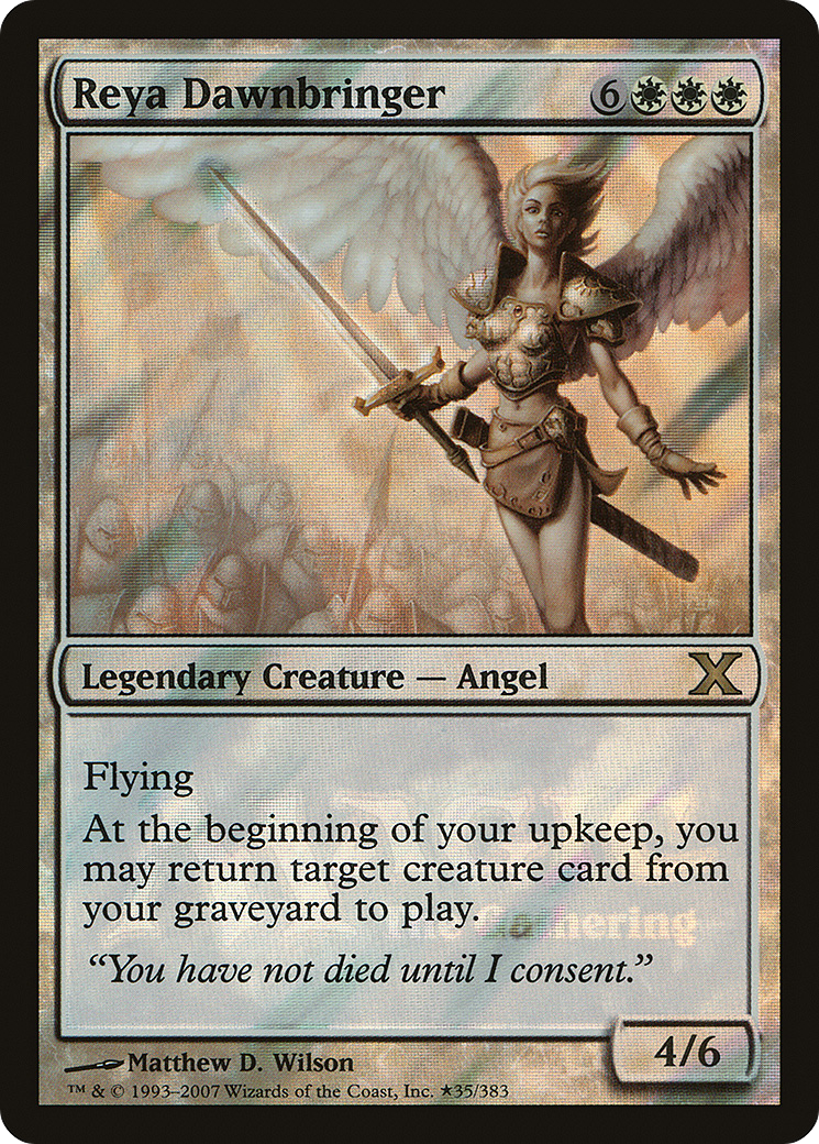 Reya Dawnbringer (GAME-) [Tenth Edition Promos] Foil MTG Single Wizards of the Coast