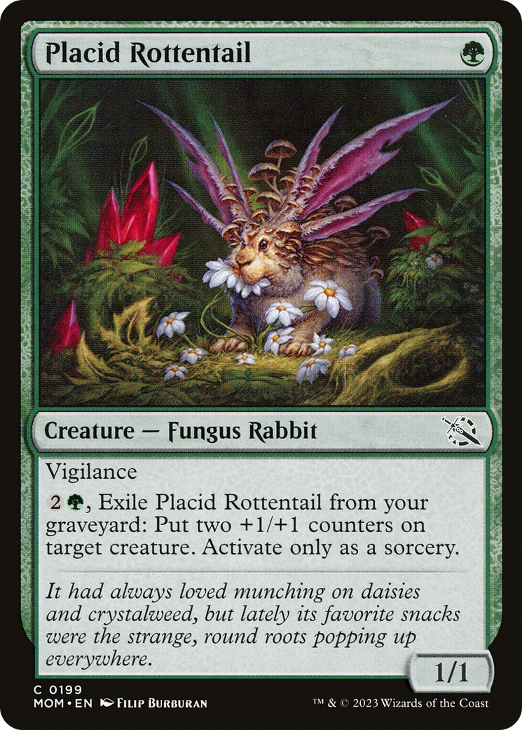 Placid Rottentail (MOM-199) [March of the Machine] Foil MTG Single Wizards of the Coast