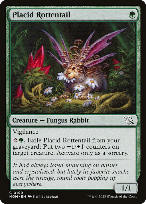 Placid Rottentail (MOM-199) [March of the Machine] Foil MTG Single Wizards of the Coast