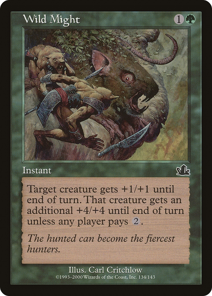 Wild Might (PCY-134) [Prophecy] Foil MTG Single Wizards of the Coast