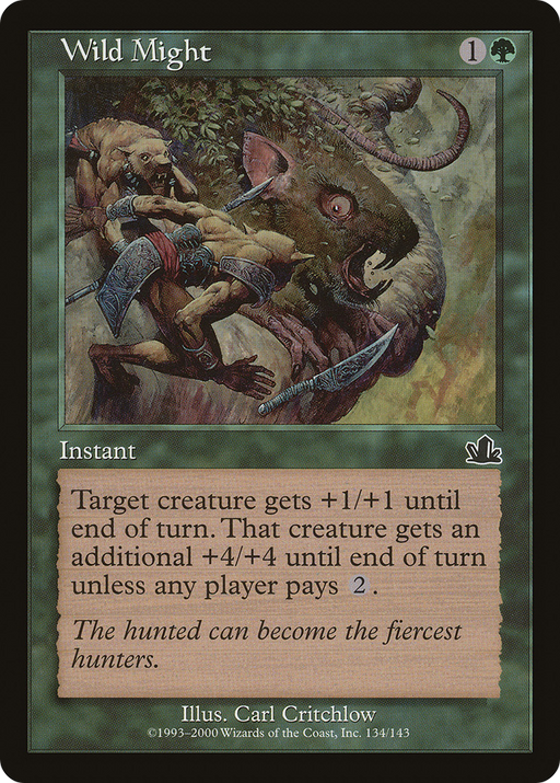 Wild Might (PCY-134) [Prophecy] Foil MTG Single Wizards of the Coast