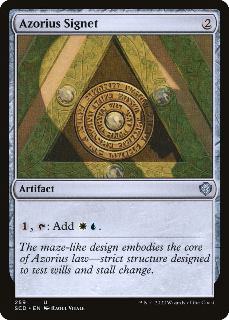 Azorius Signet (SCD-259) [Starter Commander Decks] MTG Single Wizards of the Coast