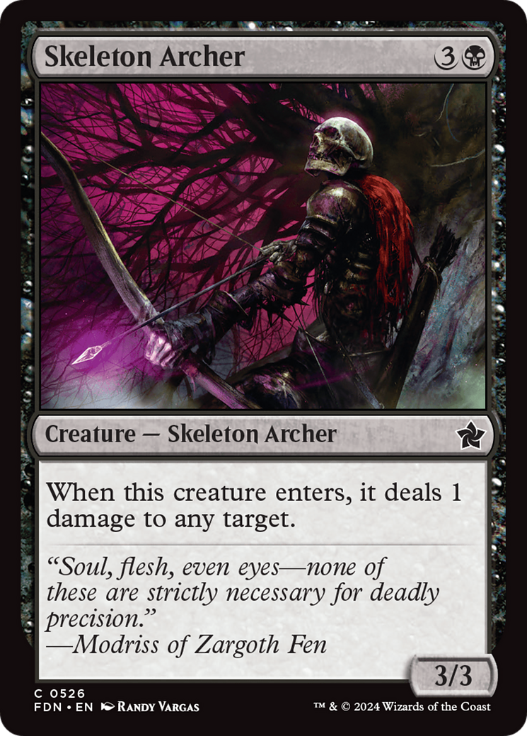 Skeleton Archer (FDN-526) [Foundations] MTG Single Wizards of the Coast